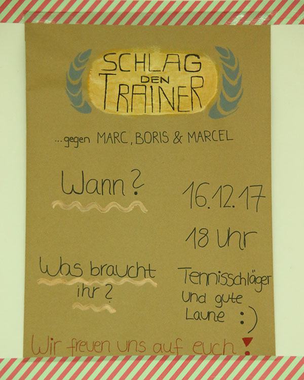 Jugend-Event - "Schlag den Trainer"