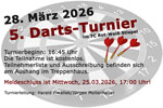 Darts-Turnier Ankuendigung